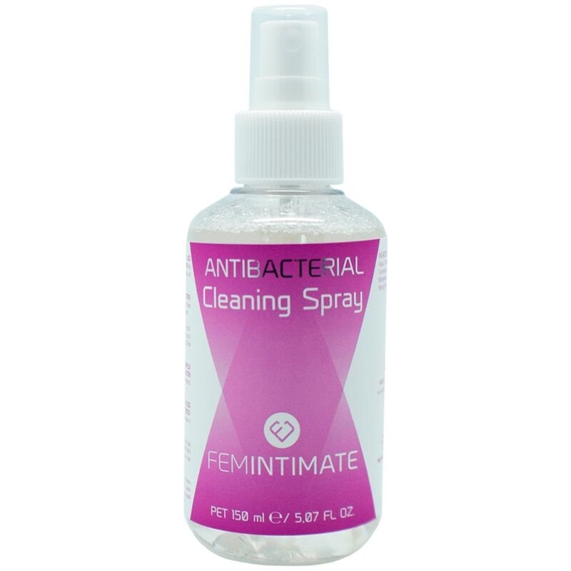 FEMINTIMATE - LIMPIADOR JUGUETES ANTIBACTERIANO SPRAY 150 ML - Desinfección y Mantenimiento - El Arte del Placer