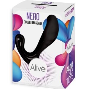 ALIVE - NERO DOBLE MASAJEADOR ANAL & PROSTÁTICO - Anal - El Arte del Placer