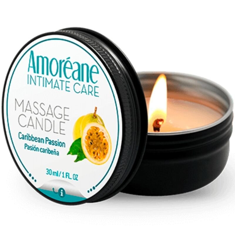 AMOREANE - VELA DE MASAJE PASION CARIBEÑA 30 ML - DROGUERÍA - El Arte del Placer