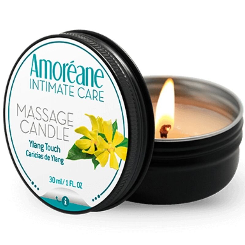 AMOREANE - VELA DE MASAJE CARICIAS DE YLANG 30 ML - DROGUERÍA - El Arte del Placer