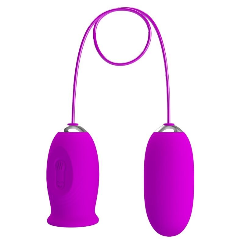 PRETTY LOVE - DAISY HUEVO DUAL VIBRADOR RECARGABLE MORADO - Estimuladores - El Arte del Placer