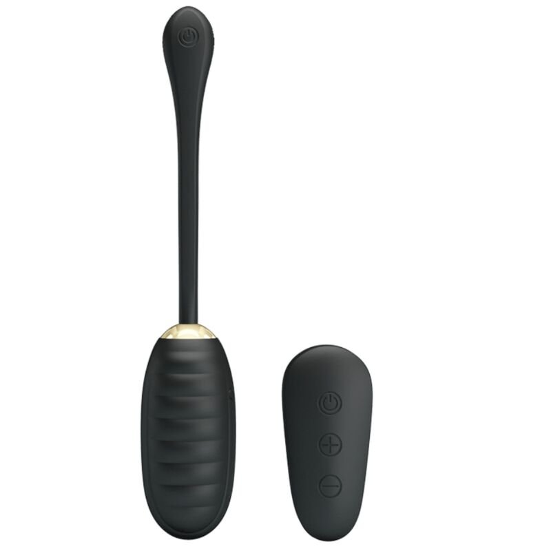PRETTY LOVE - DOREEN HUEVO VIBRADOR DE LUJO RECARGABLE NEGRO CONTROL REMOTO - Estimuladores - El Arte del Placer