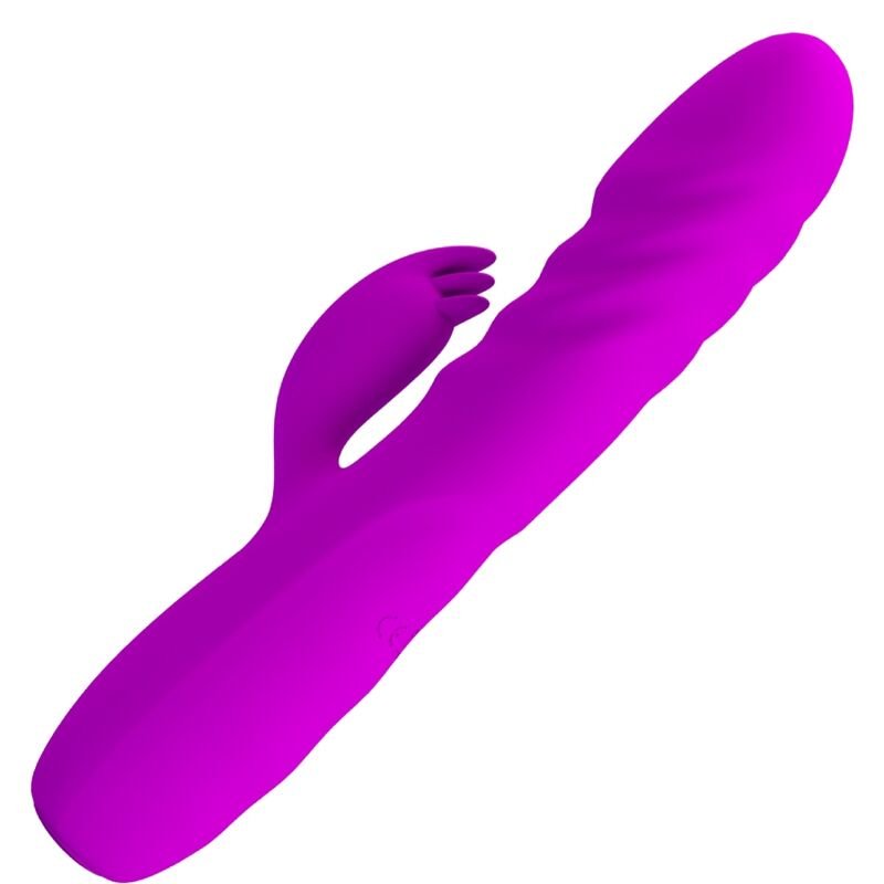 PRETTY LOVE - MELANIE VIBRADOR CONEJO RECARGABLE MORADO - JUGUETES BIENESTAR - El Arte del Placer