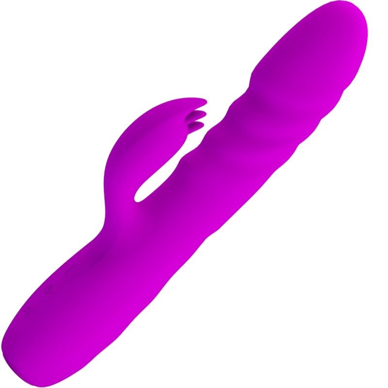 PRETTY LOVE - MELANIE VIBRADOR CONEJO RECARGABLE MORADO - JUGUETES BIENESTAR - El Arte del Placer