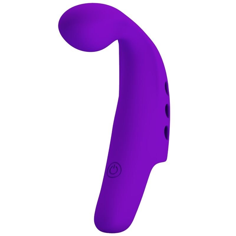 PRETTY LOVE - GORGON VIBRADOR DE DEDO RECARGABLE MORADO - JUGUETES BIENESTAR - El Arte del Placer