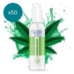WATERFEEL - LUBRICANTE CANNABIS 150 ML PACK 50 UDS - DROGUERÍA - El Arte del Placer