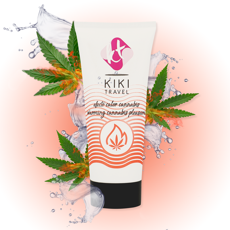 KIKÍ TRAVEL - GEL DESLIZANTE SABOR A CANNABIS EFECTO CALOR INTENSO 50 ML - DROGUERÍA - El Arte del Placer