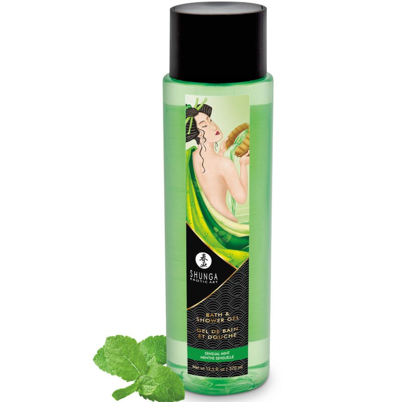 SHUNGA - GEL DE BAÑO & DUCHA MENTA 370 ML - DROGUERÍA - El Arte del Placer