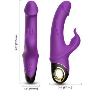 ARMONY - METEROR DILDO VIBRADOR RABBIT VIOLETA - JUGUETES BIENESTAR - El Arte del Placer