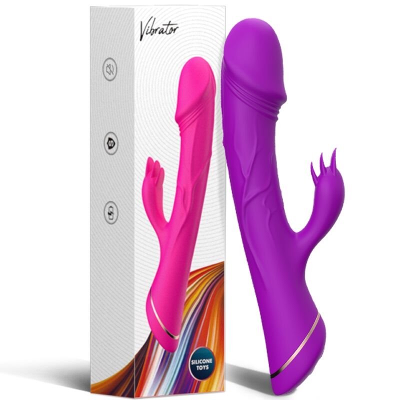 ARMONY – DILDO VIBRADOR RABBIT SILICONA - JUGUETES BIENESTAR - El Arte del Placer