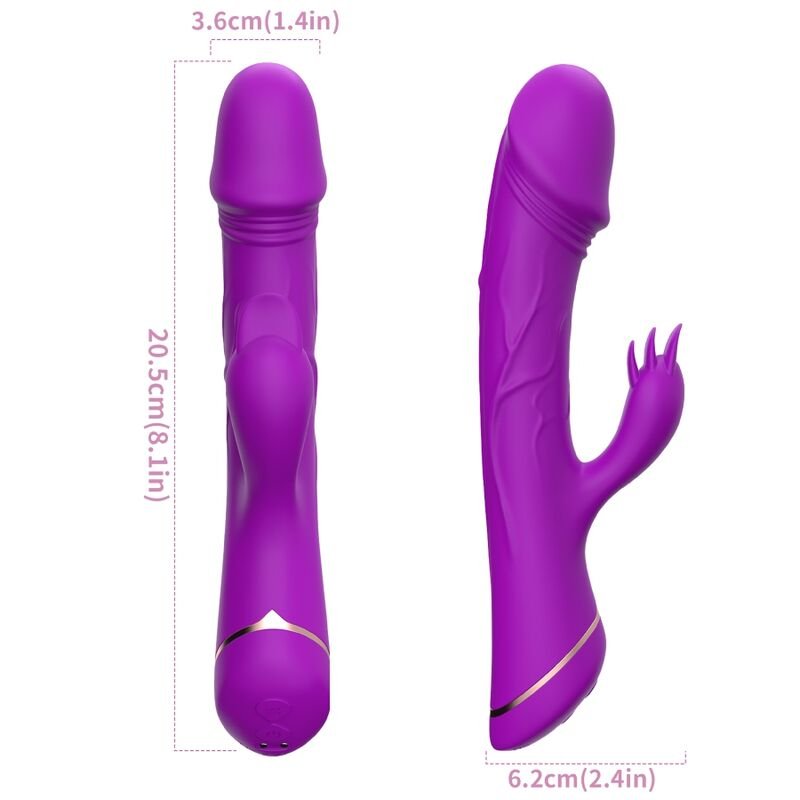 ARMONY – DILDO VIBRADOR RABBIT SILICONA - JUGUETES BIENESTAR - El Arte del Placer