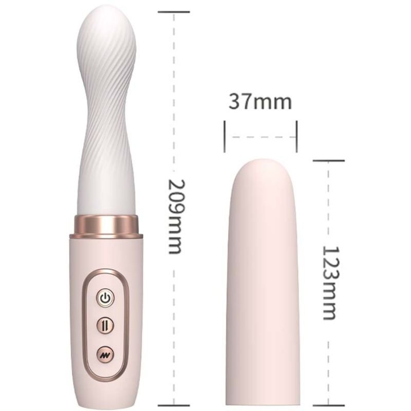 ARMONY - VIBRADOR ROTADOR & TELESCÓPIO AUTOMÁTICO YELLOW - JUGUETES BIENESTAR - El Arte del Placer