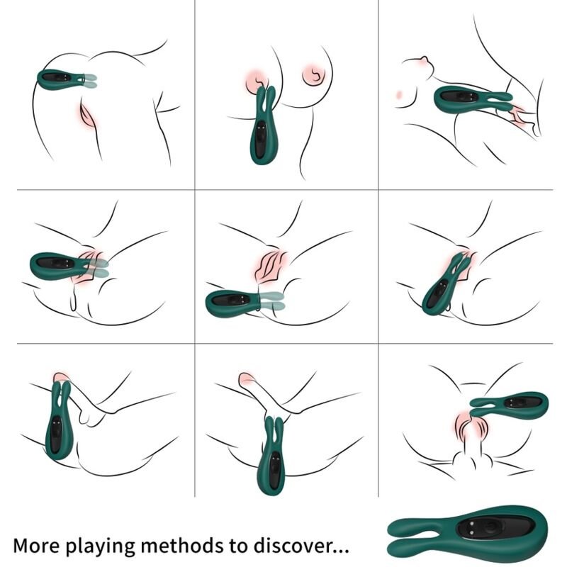 ARMONY - ESTIMULADOR & VIBRADOR RABBIT VERDE - Estimuladores - El Arte del Placer