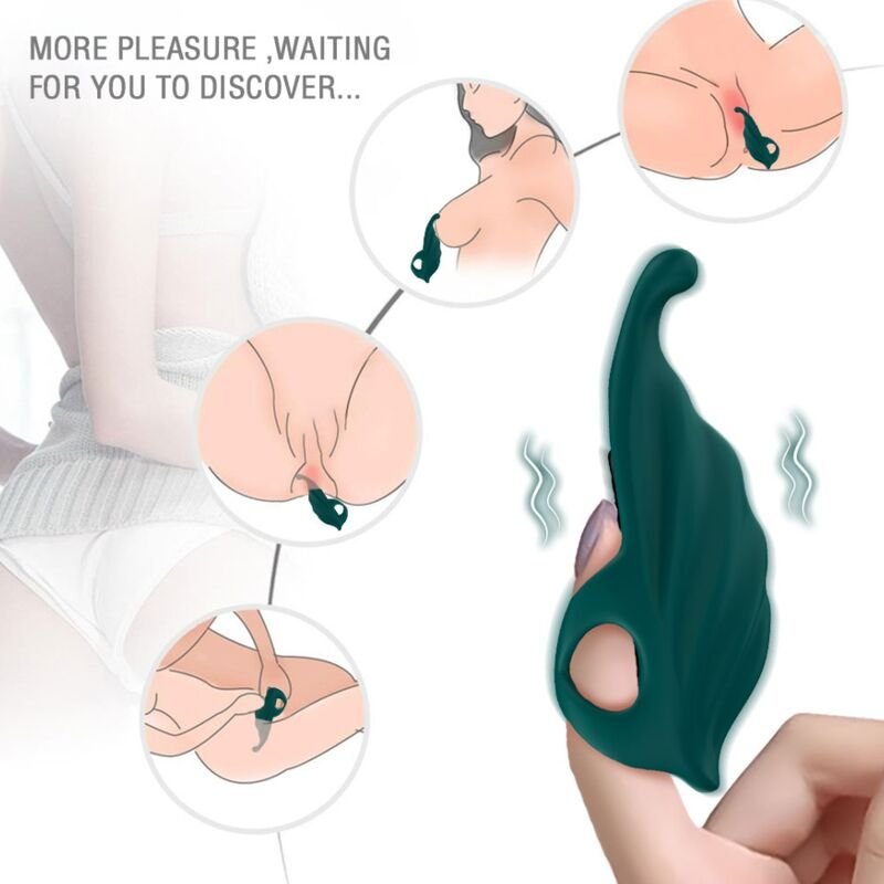 ARMONY - DEDAL ESTIMULADOR & VIBRADOR VERDE - Estimuladores - El Arte del Placer