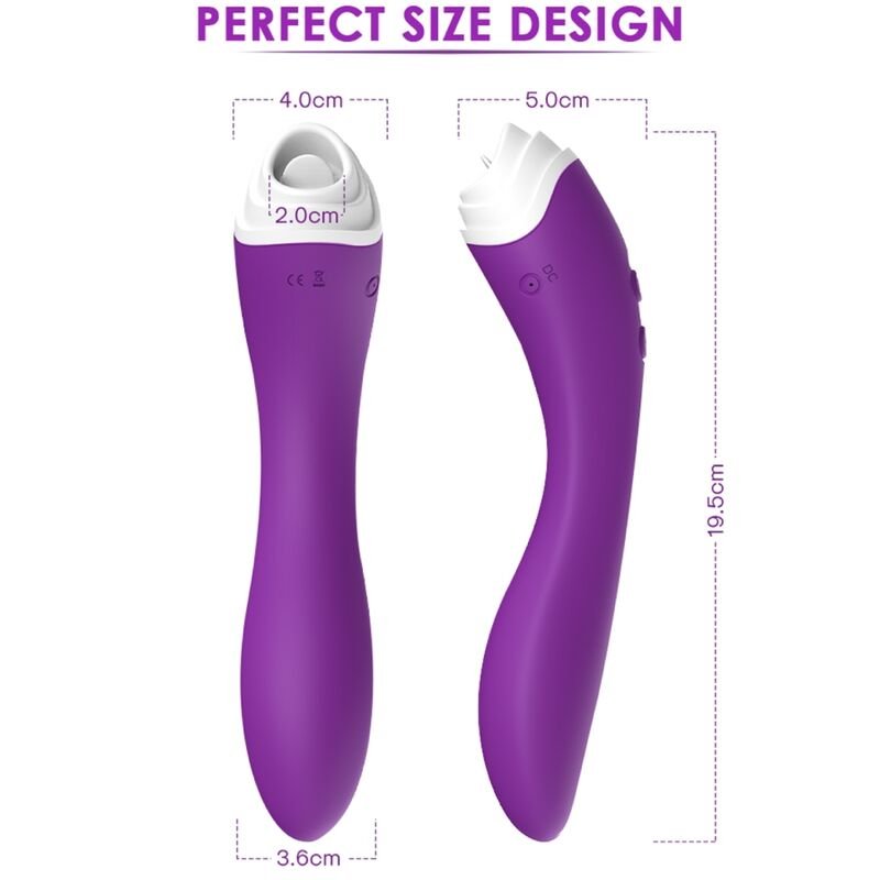 ARMONY - FAIRYLAND ESTIMULADOR CON LENGUA CLITORIS & VIBRADOR VIOLETA - Estimuladores - El Arte del Placer
