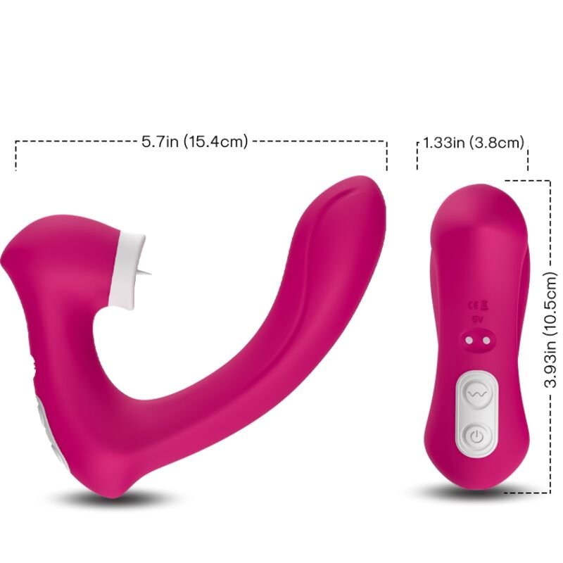 ARMONY – SECRETKISS ESTIMULADOR CON LENGUA CLITORIS & VIBRADOR CURVO - Estimuladores - El Arte del Placer