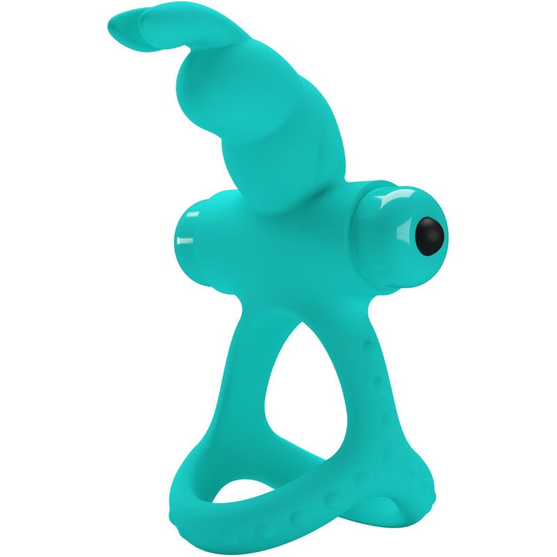 PRETTY LOVE - FIGGY ANILLO VIBRADOR RABBIT VERDE - Accesorios para el pene - El Arte del Placer