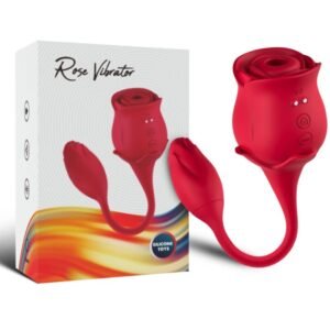 ARMONY - ROSA SUCCIONADOR DE CLÍTORIS & VIBRADOR 10 MODOS ROJO - Estimuladores - El Arte del Placer
