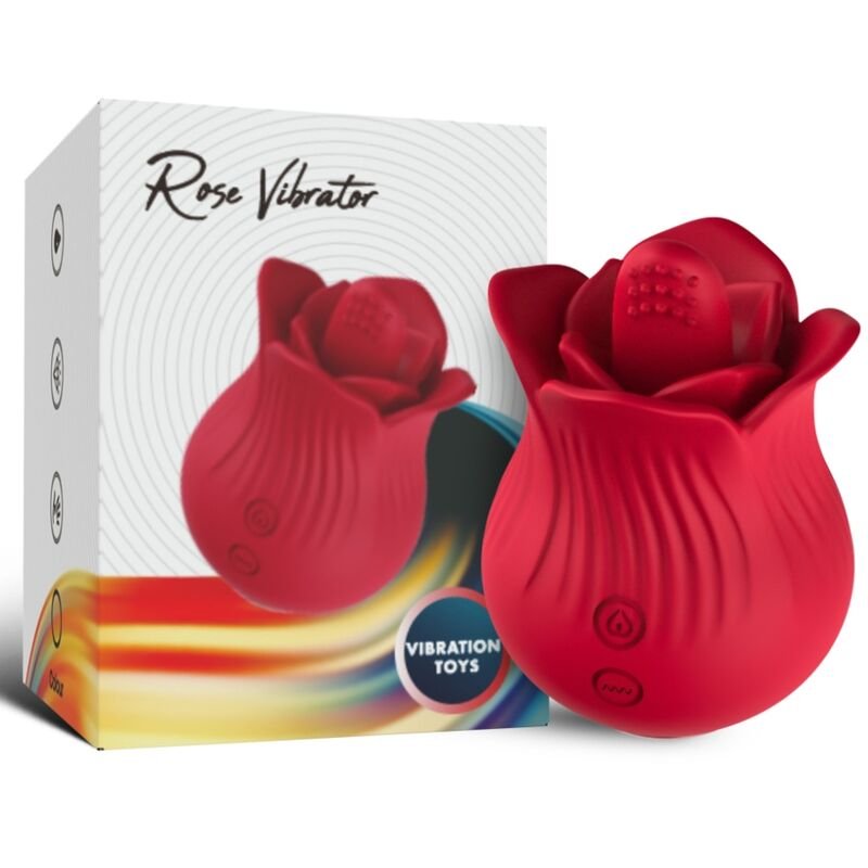 ARMONY - ROSA VIBRADOR & ESTIMULADOR ROJO - Estimuladores - El Arte del Placer