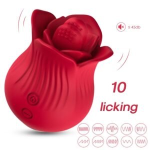ARMONY - ROSA VIBRADOR & ESTIMULADOR ROJO - Estimuladores - El Arte del Placer