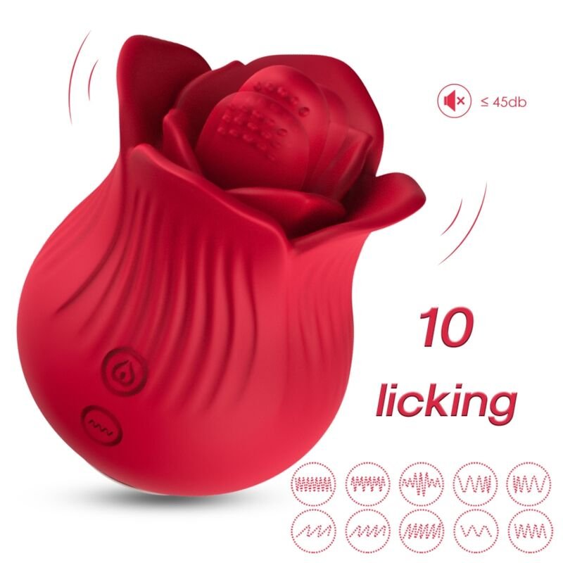 ARMONY - ROSA VIBRADOR & ESTIMULADOR ROJO - Estimuladores - El Arte del Placer