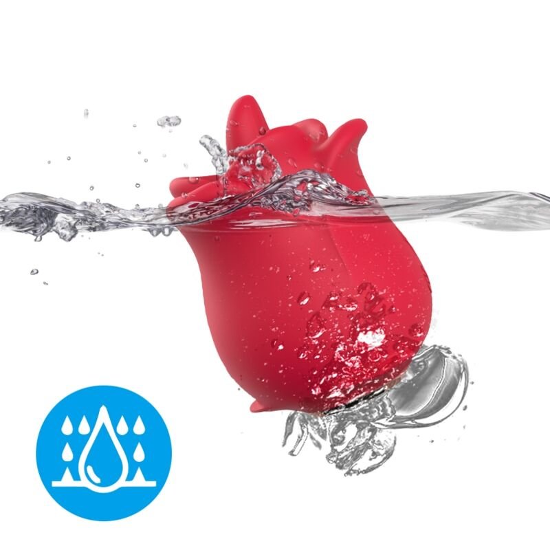ARMONY - ROSA VIBRADOR ESTIMULADOR CON LENGUA CLITORIS 10 MODOS ROJO - Estimuladores - El Arte del Placer