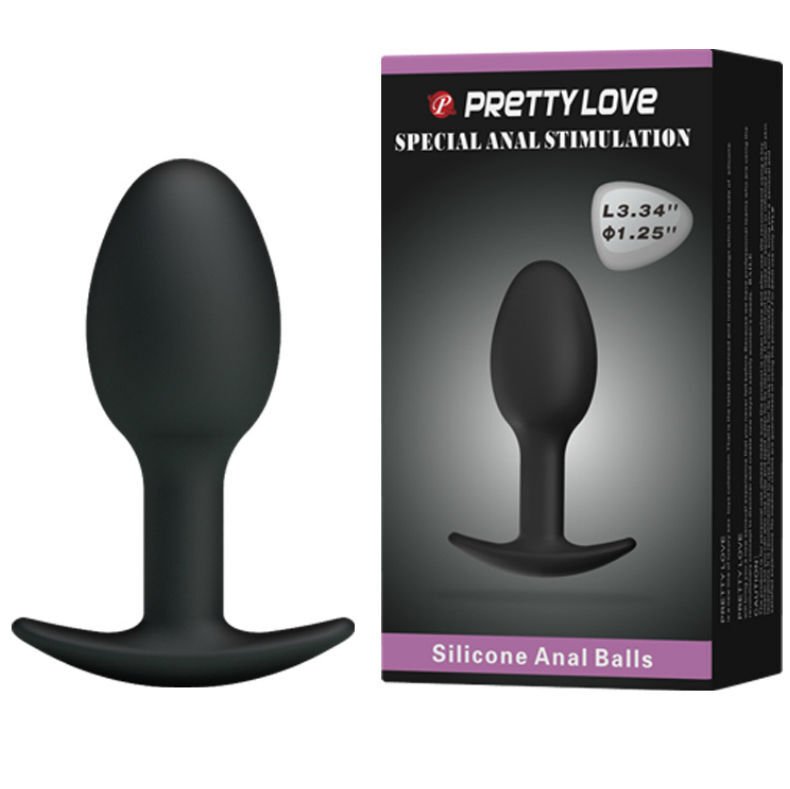 PRETTY LOVE - PLUG ANAL SILICONA 6.5 CM NEGRO - Anal - El Arte del Placer