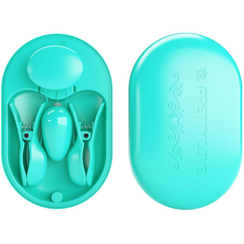 PRETTY LOVE - SURPRISE BOX PINZAS ELECTRO ESTIMULACIÓN AZUL - Imagen 2