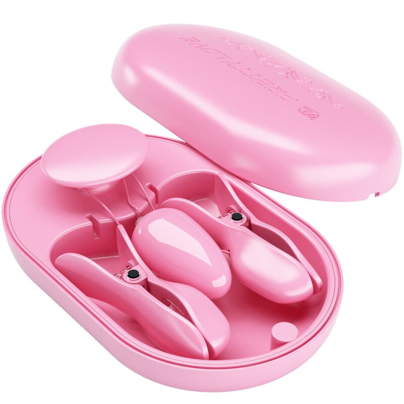 PRETTY LOVE - SURPRISE BOX PINZAS ELECTRO ESTIMULACION ROSA - Imagen 5