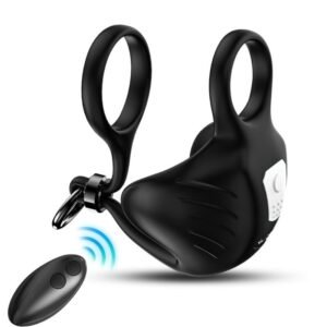 ARMONY - MANTA ANILLO VIBRADOR TESTÍCULOS CONTROL REMOTO NEGRO - Accesorios para el pene - El Arte del Placer
