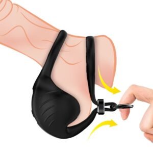 ARMONY - MANTA ANILLO VIBRADOR TESTÍCULOS NEGRO - Accesorios para el pene - El Arte del Placer