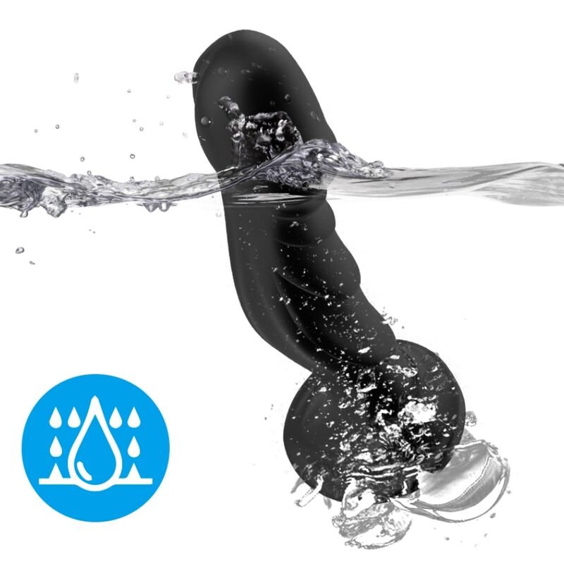 ARMONY - DILDO VIBRADOR & PLUG ANAL CONTROL REMOTO NEGRO - Anal - El Arte del Placer