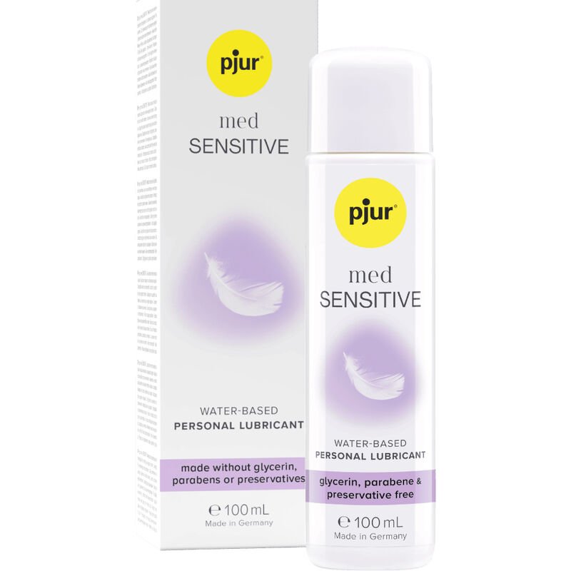 PJUR - MED SENSITIVE GLIDE LUBRICANTE BASE AGUA 100 ML - Base Agua - El Arte del Placer