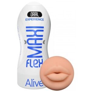 ALIVE - MAXI FLEX MASTURBADOR MASCULINO BOCA TALLA L - JUGUETES BIENESTAR - El Arte del Placer