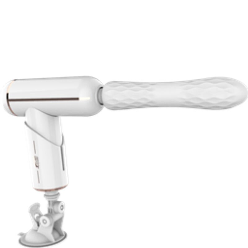 ARMONY - FKING MACHINE VIBRADOR AJUSTABLE & AUTOMATICO BLANCO - JUGUETES BIENESTAR - El Arte del Placer