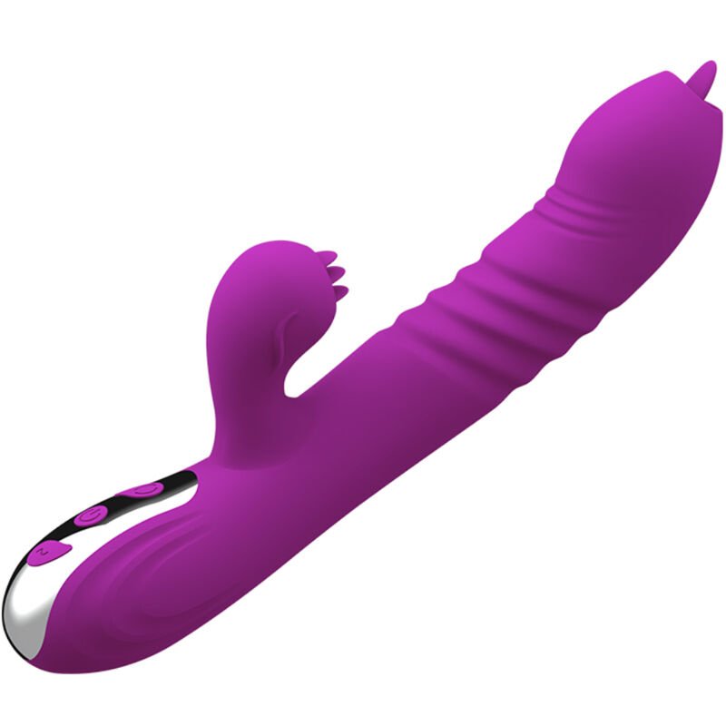ARMONY - FAIRY VIBRADOR MULTIFUNCION DOBLE LENGUA EFECTO CALOR VIOLETA - JUGUETES BIENESTAR - El Arte del Placer