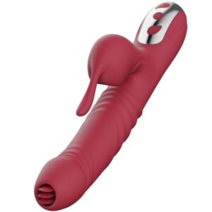 ARMONY - SUCK VIBRADOR & SUCCIONADOR CON LENGUA ESTIMULADORA BURDEOS - Estimuladores - El Arte del Placer