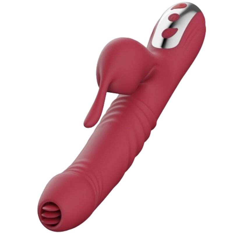 ARMONY - SUCK VIBRADOR & SUCCIONADOR CON LENGUA ESTIMULADORA BURDEOS - Estimuladores - El Arte del Placer