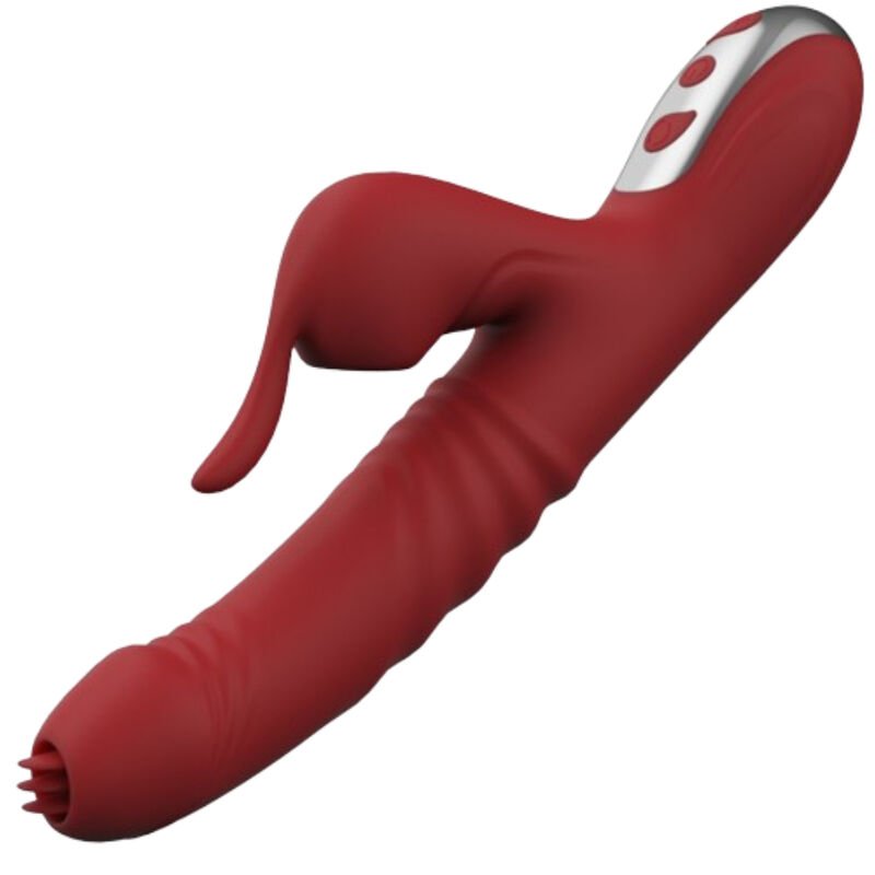 ARMONY - SUCK VIBRADOR & SUCCIONADOR CON LENGUA ESTIMULADORA BURDEOS - Estimuladores - El Arte del Placer