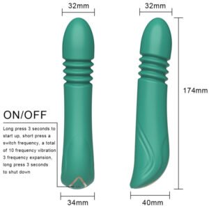 ARMONY - VIBRADOR & THRUSTING PUNTO G VERDE - JUGUETES BIENESTAR - El Arte del Placer
