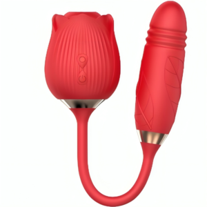 ARMONY - DELIGHT FLOWER SUCCIONADOR & THRUSTING ROJO - Estimuladores - El Arte del Placer