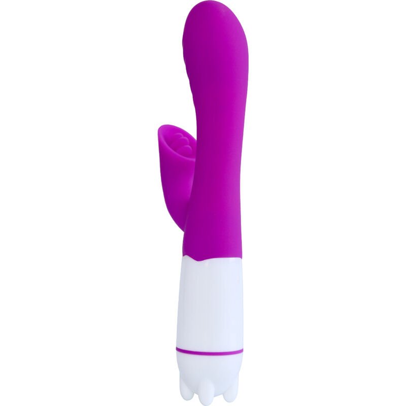 ARMONY - HAPPY VIBRADOR & ESTIMULADOR CON LENGUA RECARGABLE VIOLETA - JUGUETES BIENESTAR - El Arte del Placer