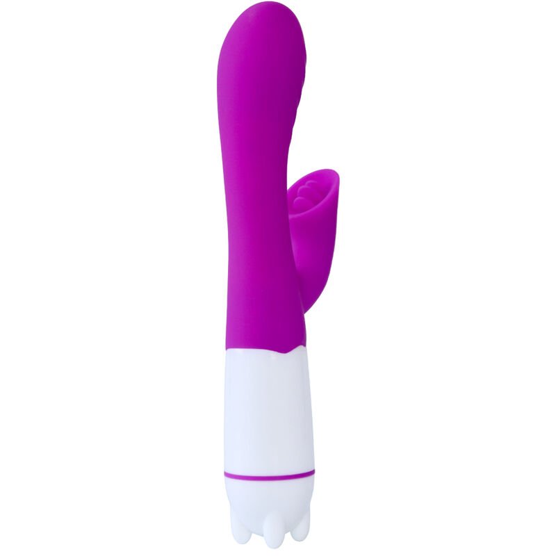 ARMONY - HAPPY VIBRADOR & ESTIMULADOR CON LENGUA RECARGABLE VIOLETA - JUGUETES BIENESTAR - El Arte del Placer