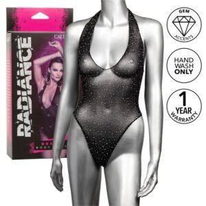 CALEXOTICS - RADIANCE BODY CON ESCOTE EN V PROFUNDO PEDRERÍA - Bodystocking - El Arte del Placer