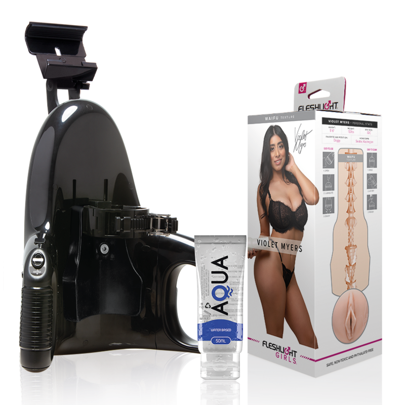 FLESHLIGHT - VIOLET MYERS WAIFU + UNIVERSAL LAUNCH + LUBRICANTE AQUA QUALITY 50 ML - JUGUETES BIENESTAR - El Arte del P…