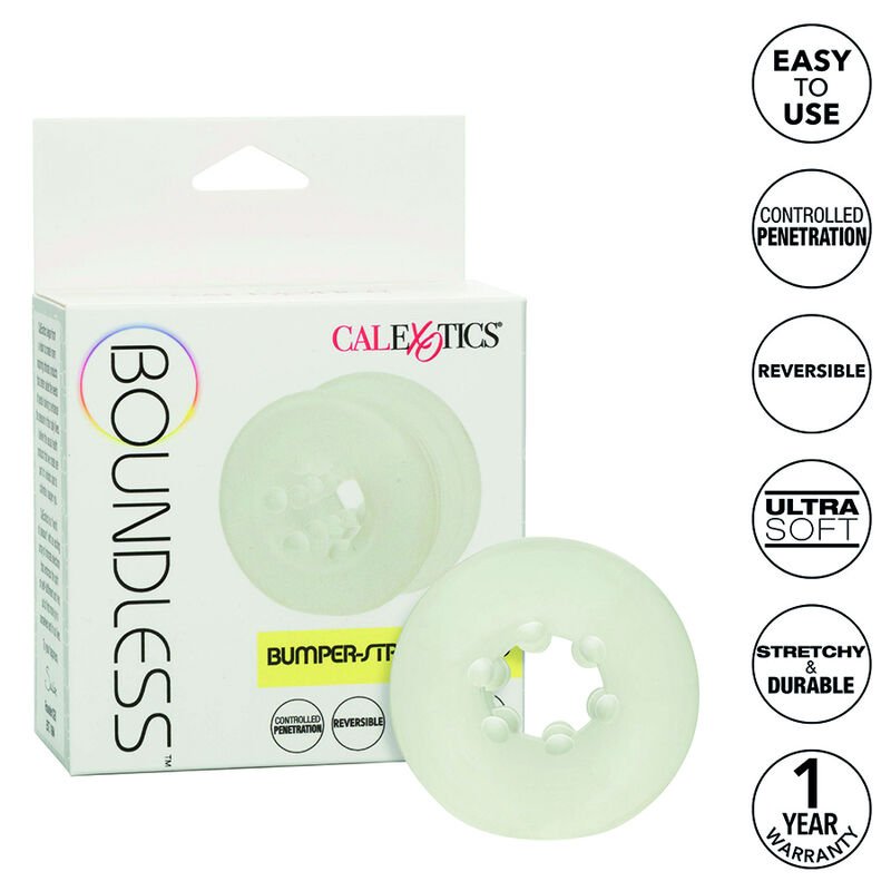 CALEXOTICS - BOUNDLESS ANILLO TOPE Y ESTIMULADOR - JUGUETES BIENESTAR - El Arte del Placer