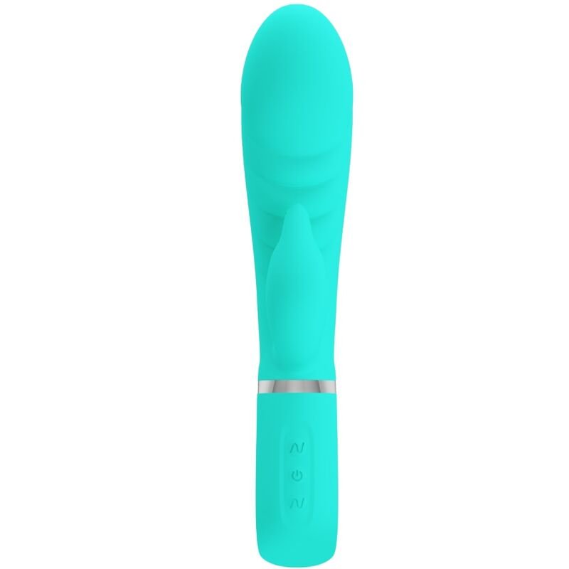 PRETTY LOVE - PRESCOTT VIBRADOR PUNTO G MULTIFUNCIÓN VERDE AGUA - JUGUETES BIENESTAR - El Arte del Placer