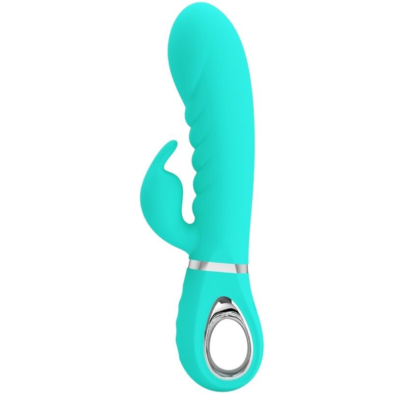 PRETTY LOVE - PRESCOTT VIBRADOR PUNTO G MULTIFUNCIÓN VERDE AGUA - JUGUETES BIENESTAR - El Arte del Placer