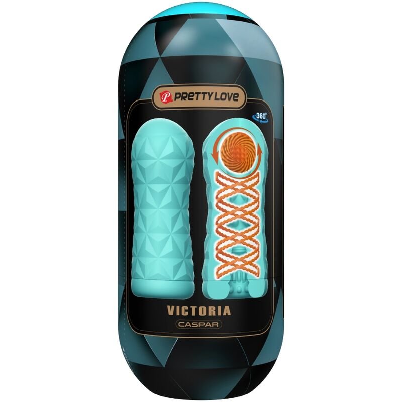 PRETTY LOVE - MASTURBADOR VICTORIA CASPAR VERDE AGUA - JUGUETES BIENESTAR - El Arte del Placer