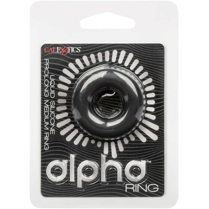CALEXOTICS - ALPHA ANILLO PROLONG MEDIO NEGRO - Accesorios para el pene - El Arte del Placer